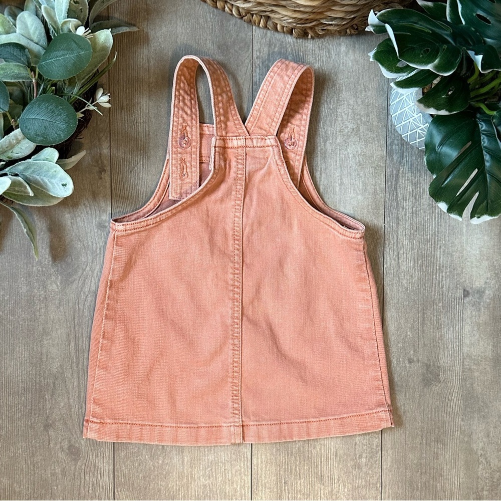 Y2K Old Navy Garment-Dyed Denim Jumper Dress Skirtall Overalls Baby Toddler Girl - Picture 5 of 13